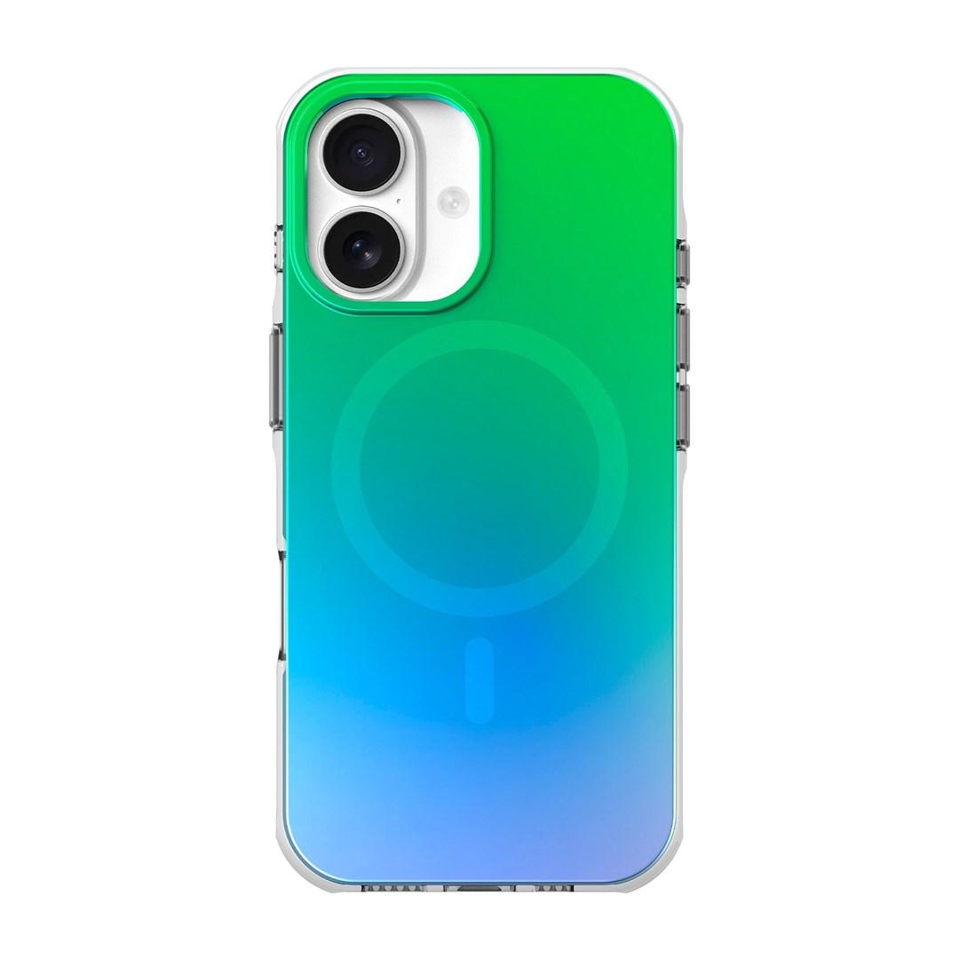 MagSafe-cover til iPhone - HUEX Wave, Aqua Mint (6,3")