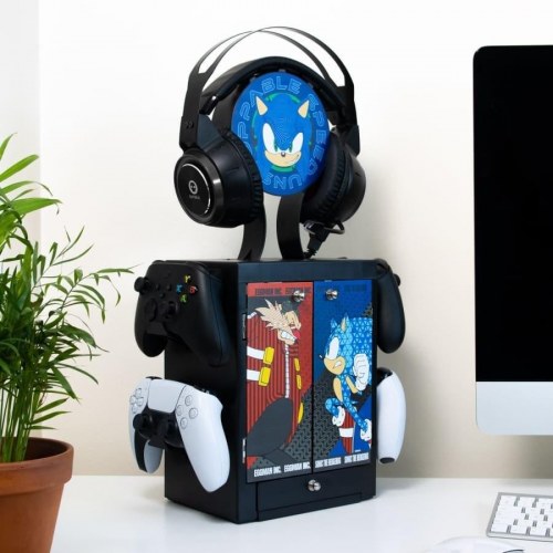 Spil-diskholder til Xbox - Sonic the Hedgehog design (mat, sort/multifarvet)