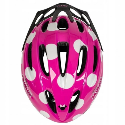 HUFFY Minnie Mouse cykelhjelm til børn - pink med prikker