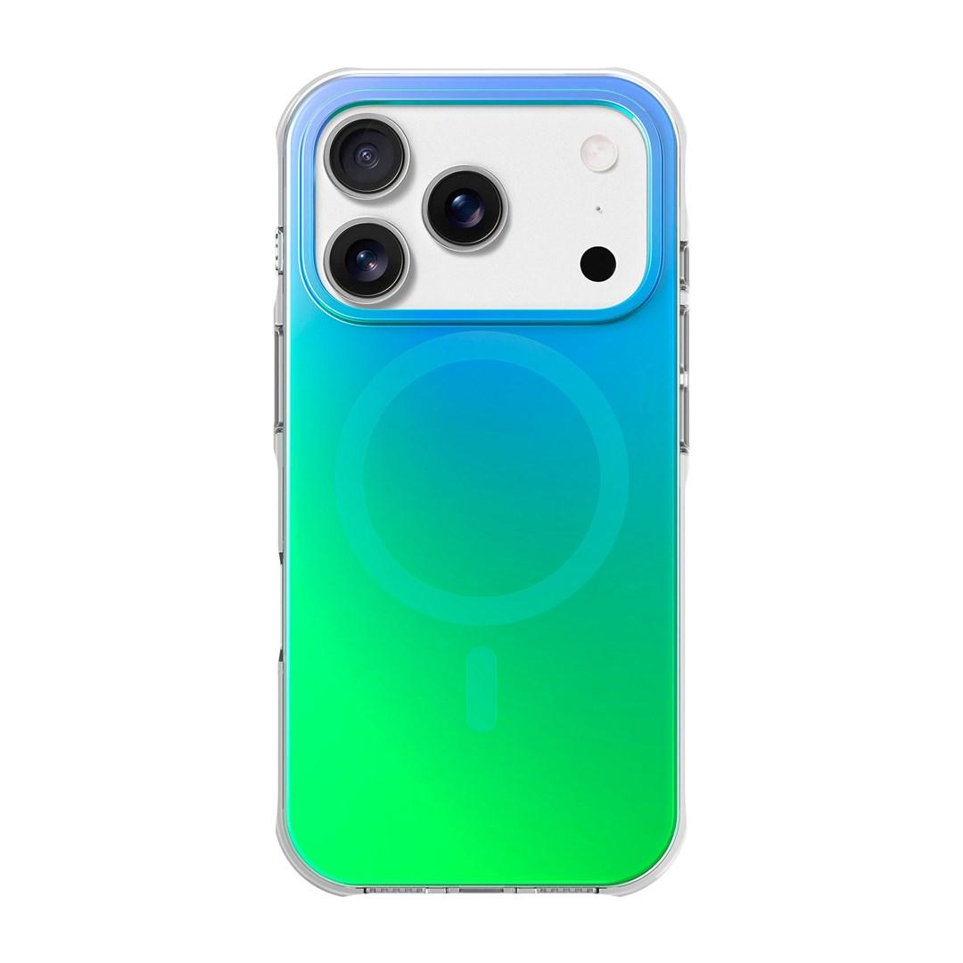 HUEx Wave magnetisk covers til iPhone - Aqua Mint (6,3")