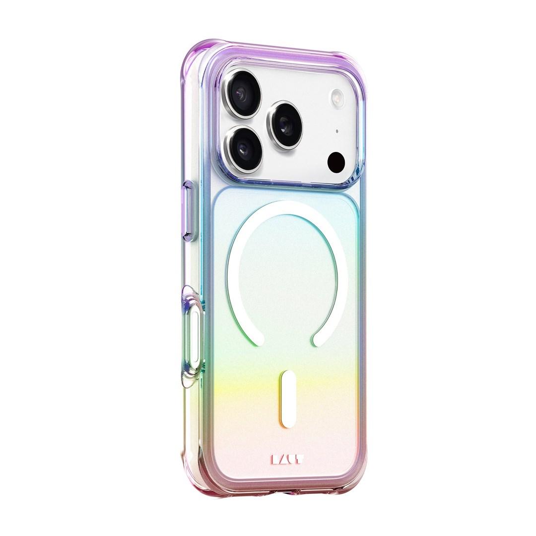 AERO HOLO MagSafe-cover til iPhone 6,9" - Holo Pearl, transparent