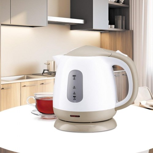 Maestro MR-012 elkedel 1,0 l - 900‑1100 W, beige/hvid