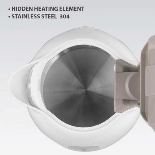 Maestro MR-012 elkedel 1,0 l - 900‑1100 W, beige/hvid