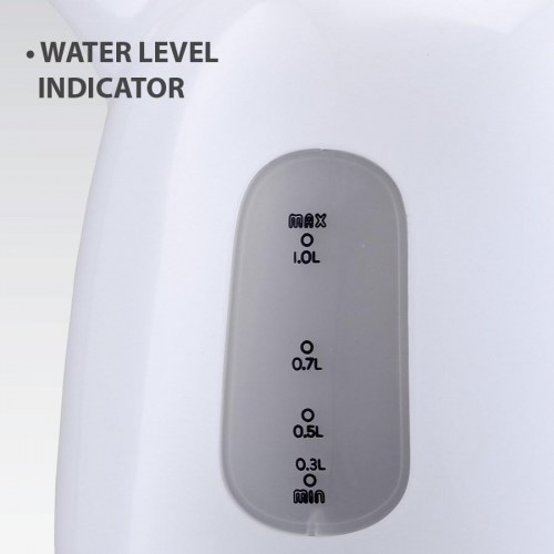 Maestro MR-012 elkedel 1,0 l - 900‑1100 W, beige/hvid