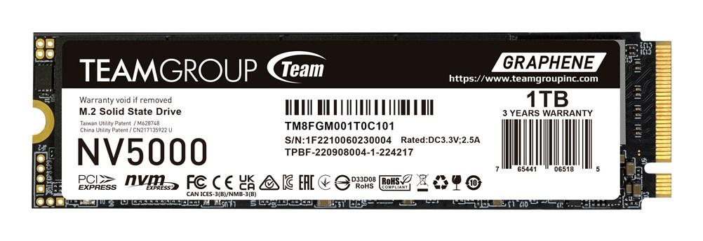 TEAMGROUP NV5000 1 TB M.2 PCIe 4.0 NVMe SSD