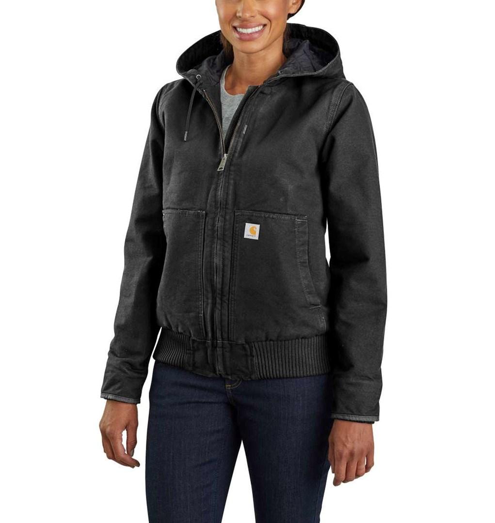 Carhartt Washed Duck Active Jakke til damer - sort, str. S