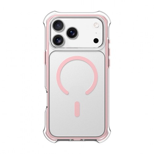 LAUT Aero Protect mobilcover 6,9" - Lace Pink/transparent, MagSafe
