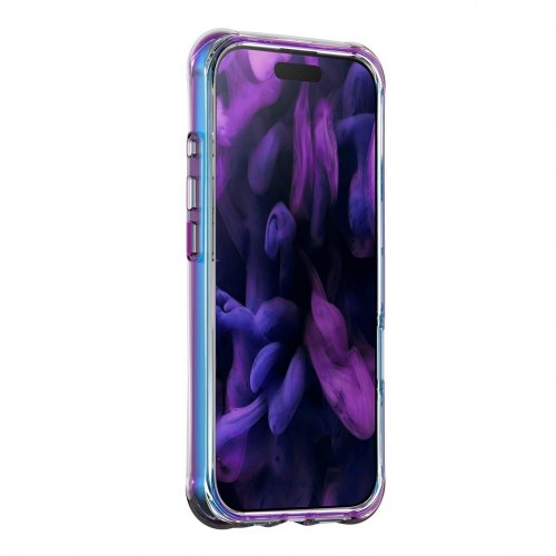 LAUT AERO HOLO cover til iPhone - Holo Midnight, MagSafe, stød- og ridsebeskyttelse, transparent/flerfarvet (6,5")