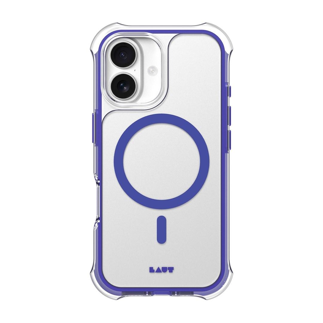LAUT AERO PROTECT cover til iPhone - 6,3" MagSafe, Future Blue/transparent