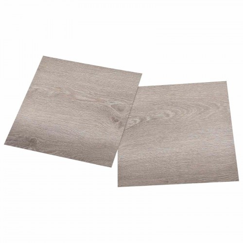 Selvklæbende Gulvplanker 30,5 x 30,5 cm 20 stk PVC Gråbrun