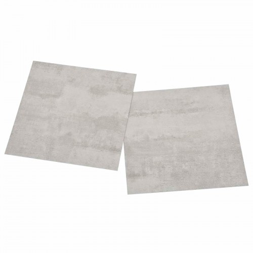 Selvklæbende Gulvplanker 30,5 x 30,5 cm 20 stk PVC Hvid og Grå