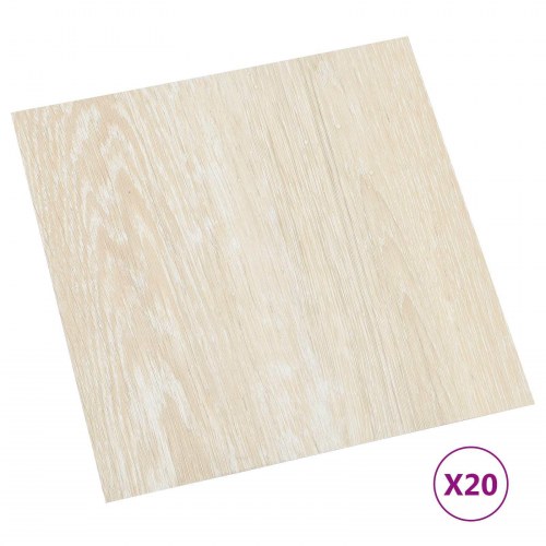 Selvklæbende Gulvplanker 30,5 x 30,5 cm 20 stk PVC