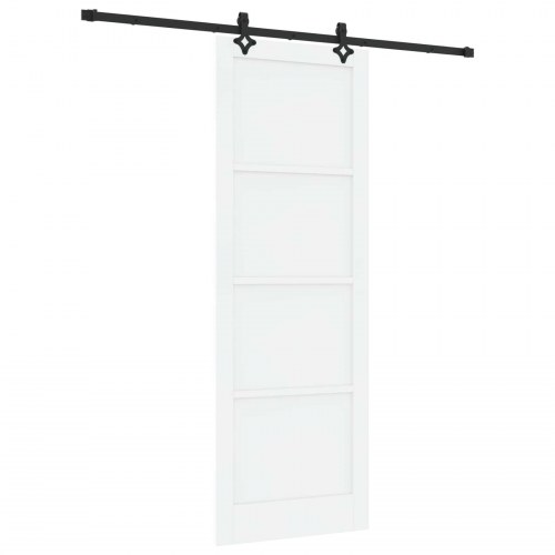 Skydedør ORKDAL Hvid 83 x 232 cm Massivt fyrretræ