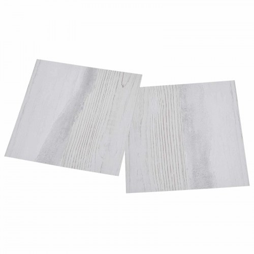 Selvklæbende Gulvplanker 30,5 x 30,5 cm 20 stk PVC Hvid og træ
