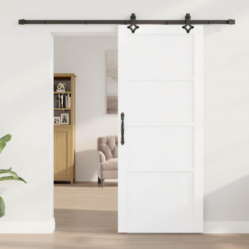 Skydedør ORKDAL Hvid 83 x 202 cm Massivt fyrretræ