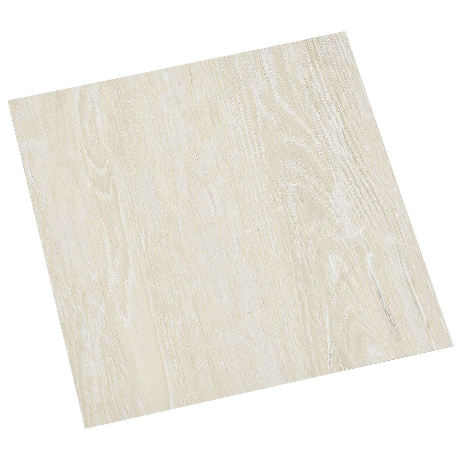 Selvklæbende Gulvplanker 30,5 x 30,5 cm 20 stk PVC Cremefarvet