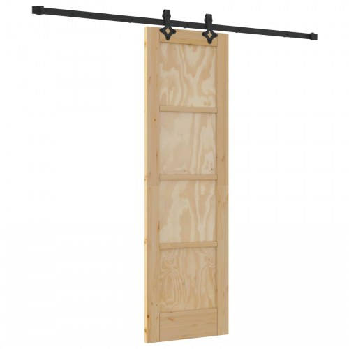 Skydedør ORKDAL Naturfarvet 61 x 198,5 cm Massivt fyrretræ