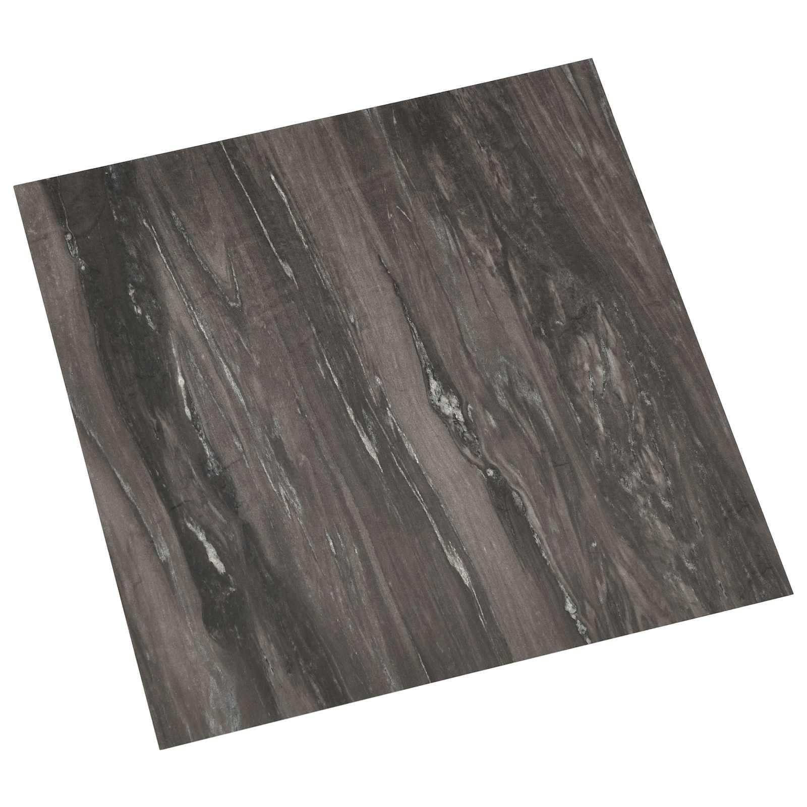 Selvklæbende Gulvplanker 30,5 x 30,5 cm 20 stk PVC Mørkegrå
