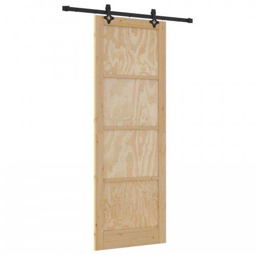 Skydedør ORKDAL Naturfarvet 83 x 232 cm Massivt fyrretræ