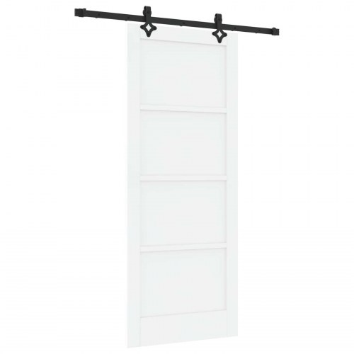 Skydedør ORKDAL Hvid 83 x 202 cm Massivt fyrretræ