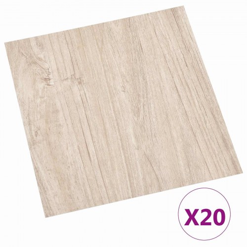 Selvklæbende Gulvplanker 30,5 x 30,5 cm 20 stk PVC