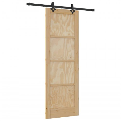 Skydedør ORKDAL Naturfarvet 73,5 x 211 cm Massivt fyrretræ