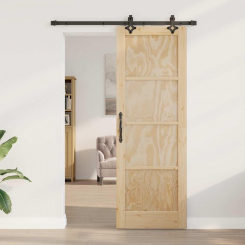Skydedør ORKDAL Naturfarvet 73,5 x 211 cm Massivt fyrretræ