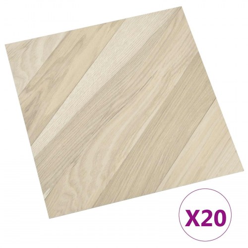 Selvklæbende Gulvplanker 30,5 x 30,5 cm 20 stk PVC