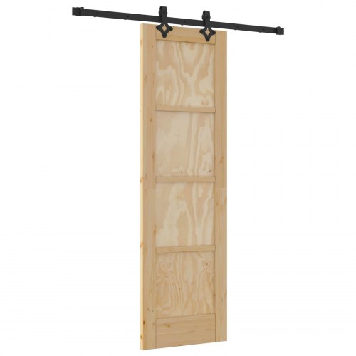 Skydedør ORKDAL Naturfarvet 61 x 198,5 cm Massivt fyrretræ