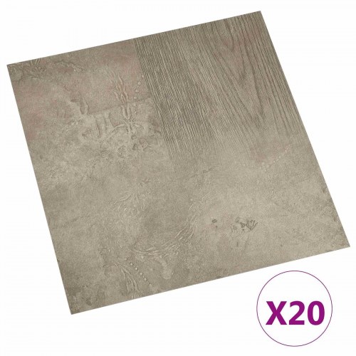Selvklæbende Gulvplanker 30,5 x 30,5 cm 20 stk PVC