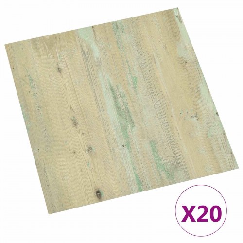 Selvklæbende Gulvplanker 30,5 x 30,5 cm 20 stk PVC Lys Brun