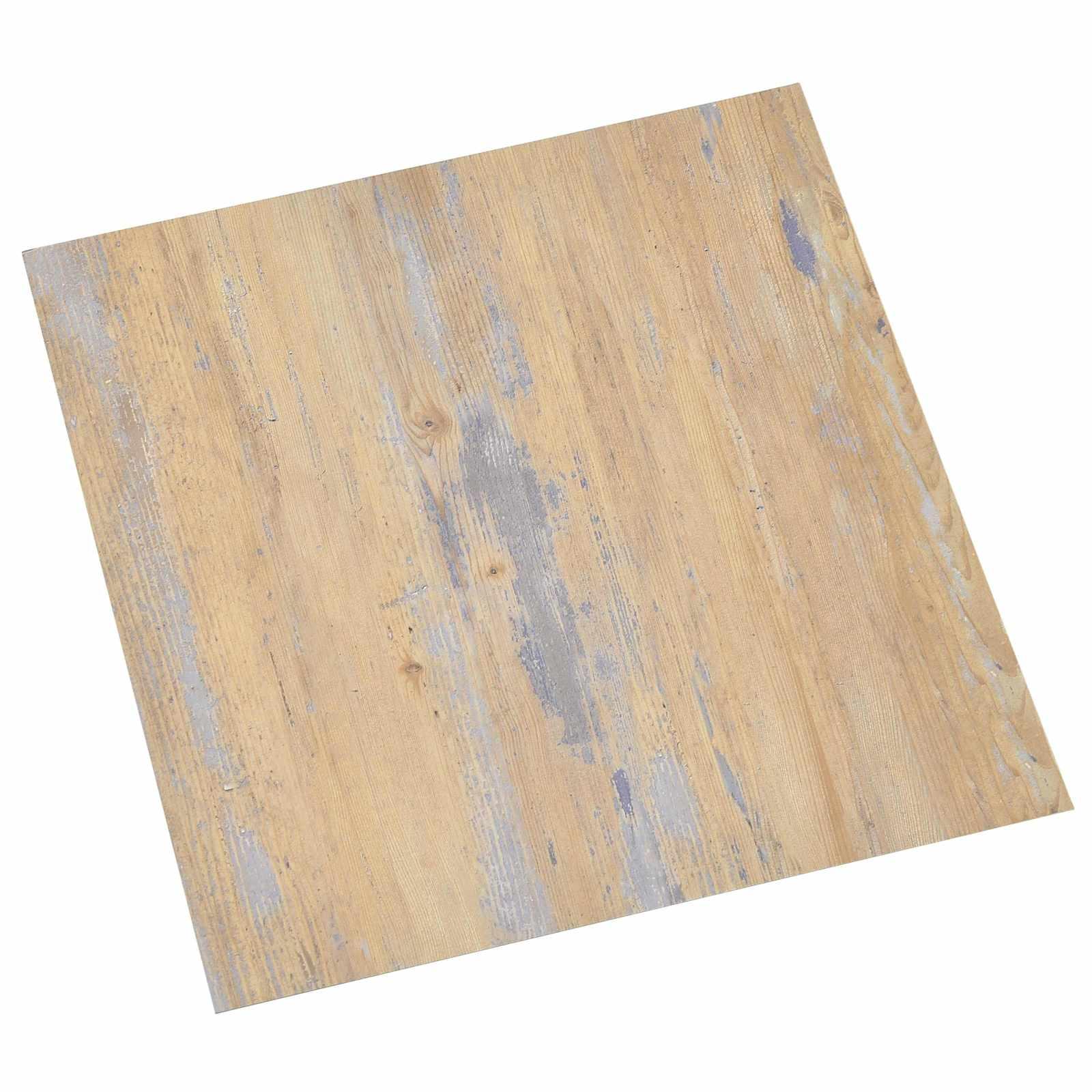 Selvklæbende Gulvplanker 30,5 x 30,5 cm 20 stk PVC Brun og grå