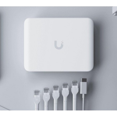 Ubiquiti UniFi Flex Mini 2.5G - administreret PoE switch, 5x 2,5G Ethernet, desktop - hvid