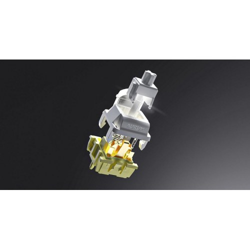 Skyfall Wireless 80 gamingtastatur - USB, RF og Bluetooth 5.3, 80%, RGB, sort/hvid
