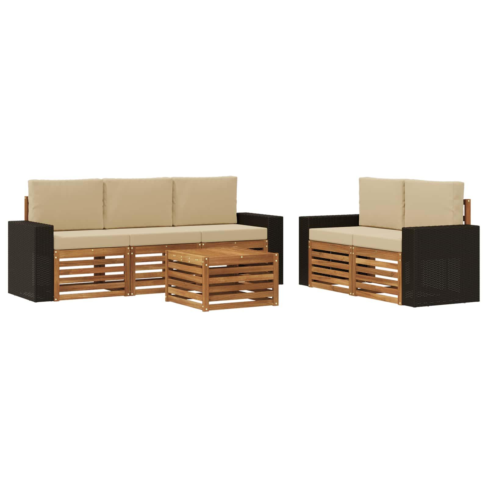 Sofasæt Massivt Akacietræ