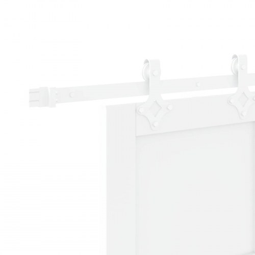 Skydedør Hvid 83 x 202 cm Massivt fyrretræ