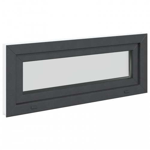 Kældervindue RISOR 100 x 40 cm PVC og glas Antracit