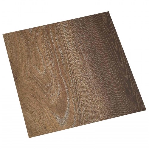 Selvklæbende Gulvplanker 30,5 x 30,5 cm 20 stk PVC Brun