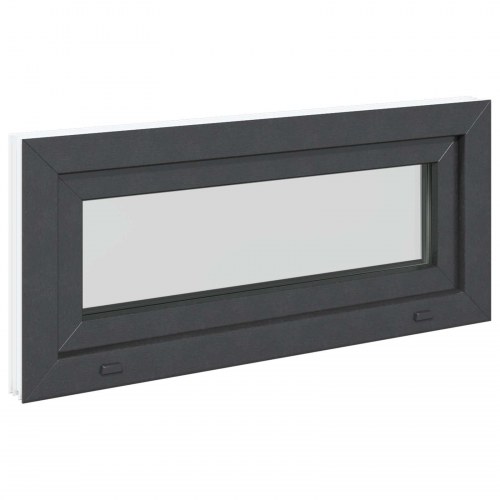 Kældervindue RISOR 90 x 40 cm PVC og glas Antracit