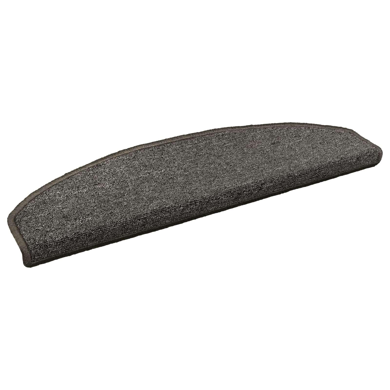 Selvklæbende Trappemåtter 15 stk Mørkegrå 80 x 24,5 x 3,5 cm