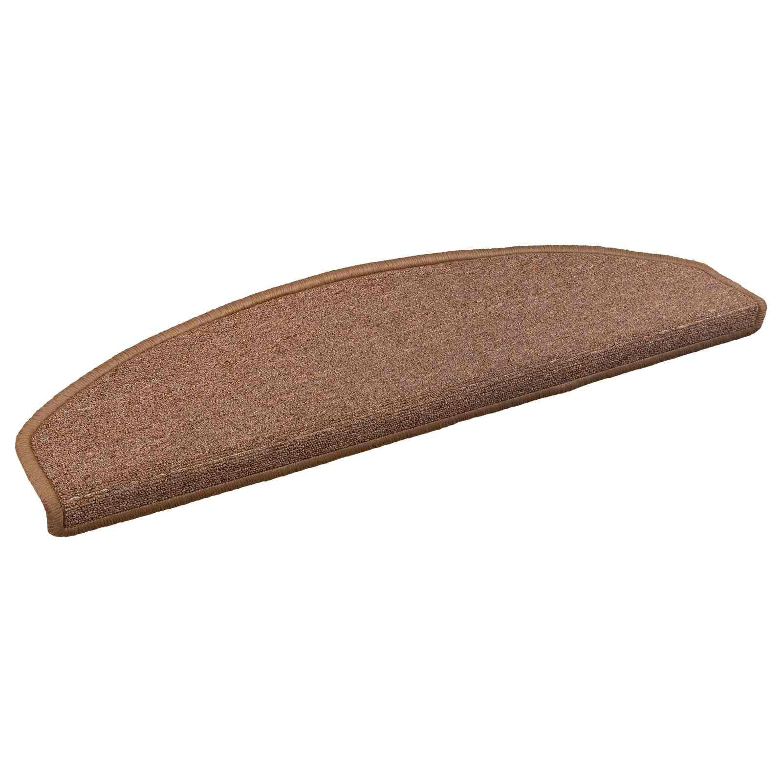 Selvklæbende Trappemåtter 15 stk Brun 80 x 24,5 x 3,5 cm