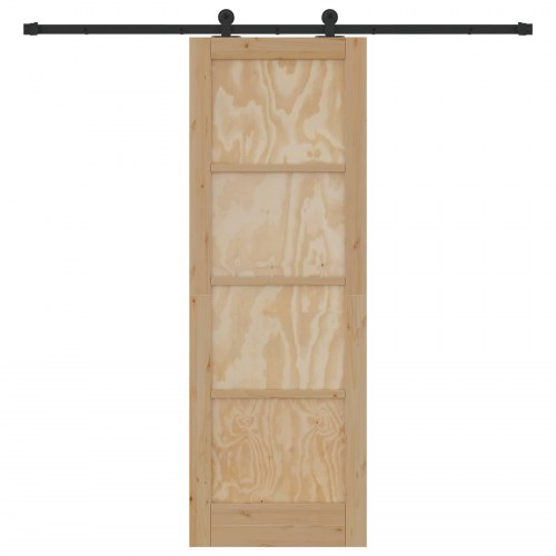 Skydedør ORKDAL Naturfarvet 73,5 x 211 cm Massivt fyrretræ
