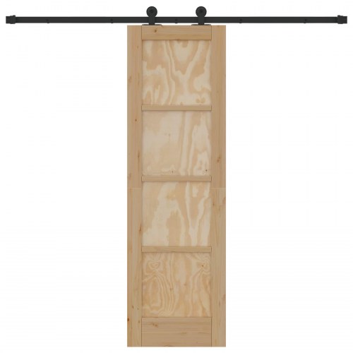 Skydedør ORKDAL Naturfarvet 61 x 198,5 cm Massivt fyrretræ