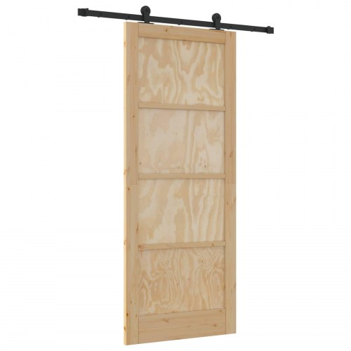 Skydedør ORKDAL Naturfarvet 86 x 211 cm Massivt fyrretræ