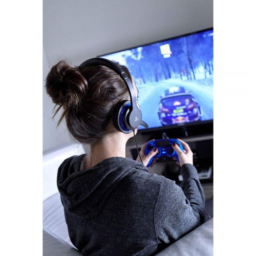 Nacon BIGBEN Communicator gaming-headset med mikrofon - sort/blå (PS4, 3,5 mm) (OUTLET A)