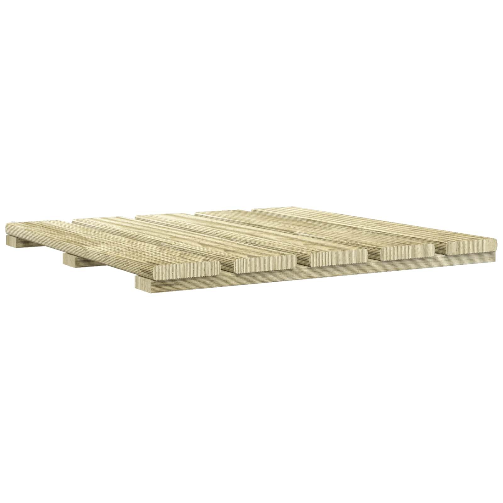 Terrasse Flise 30 stk Grøn 50 x 50 cm Grøn Imprægneret Fyrretræ