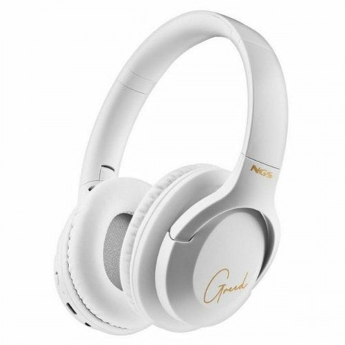 NGS Artica Greed - Bluetooth headset med mikrofon, hvid/sort (OUTLET A)