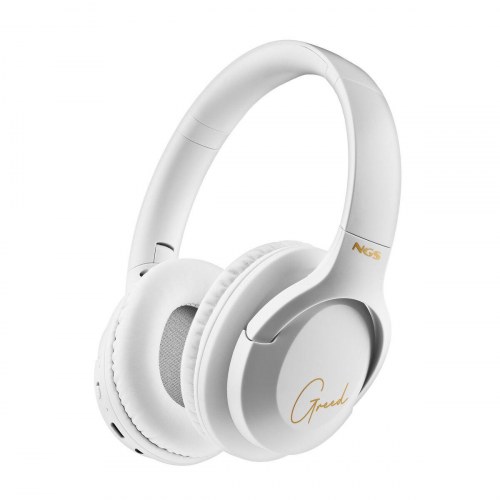 NGS Artica Greed - Bluetooth headset med mikrofon, hvid/sort (OUTLET A)