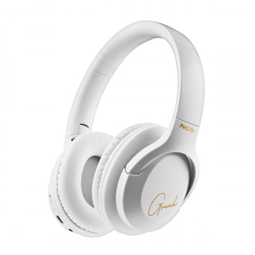NGS Artica Greed - Bluetooth headset med mikrofon, hvid/sort (OUTLET A)