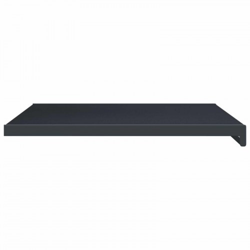 Vindueskarm Anthracit med træstruktur 100 x 50 x 4,5 cm PVC